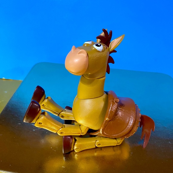 DISNEY PIXAR TOY STORY 3 BULLSEYE HORSE BONUS SADDLE SOLID ACTION FIGURE RARE - Picture 6 of 11